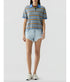 Short Sleeve Striped Rugby - Delft Blue Combo