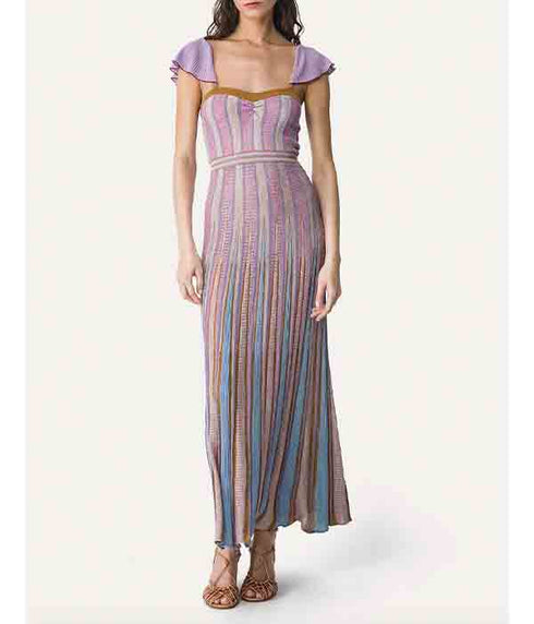 “Les Folies” Chic Inlay Dress - Bronze