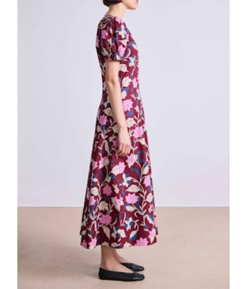 Dia Maxi Dress - Essa Floral Merlot