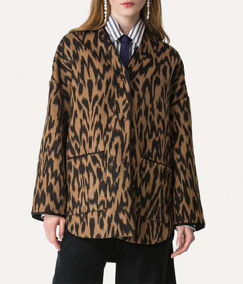 Jacket in "Moirè" Effect Cloth - Antique Gold