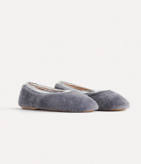 Sheepskin Ballerinas - Ombra