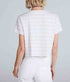 Shrunken V Tee - Thin Pink Stripe