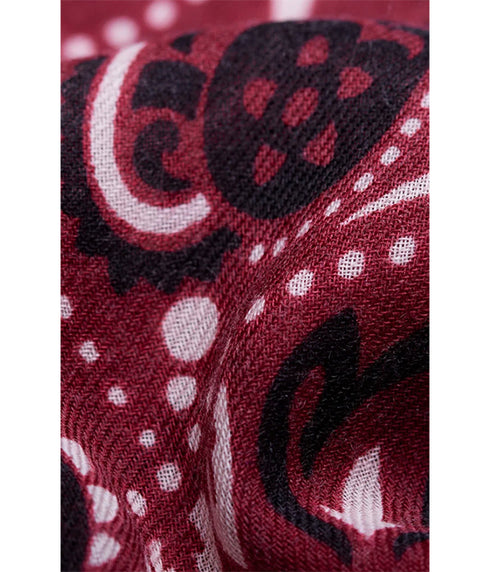 Bandana Wool Cashmere - Bordeaux