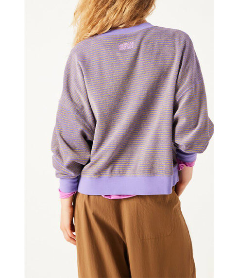 Faxow Sweatshirt - Plum Stripe