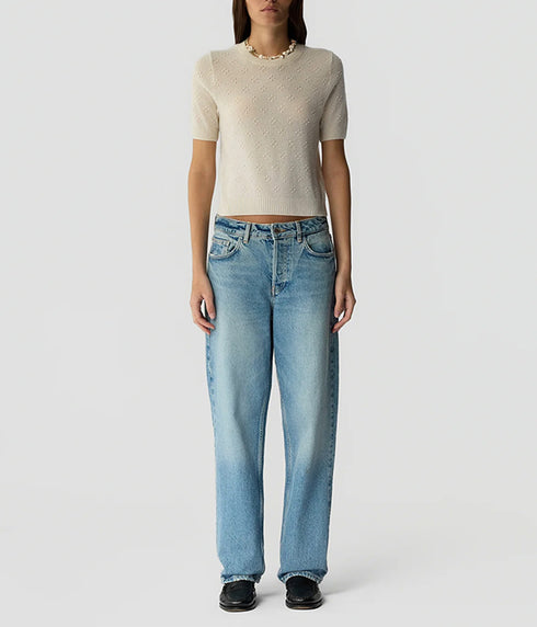 Compass Jane Sweater Tee - Cream