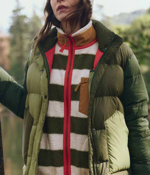 The Polar Puffer - Army Colorblock