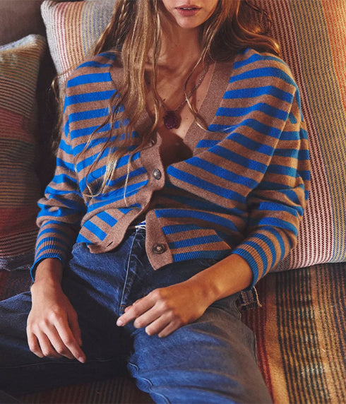 Estelle Cardigan - Cobalt Sand