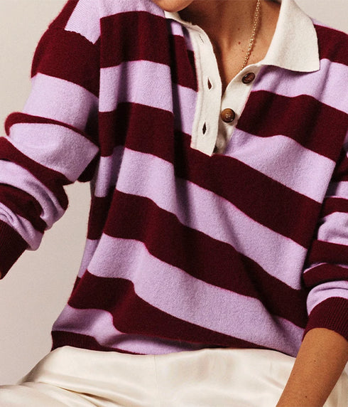 Braxton Sweater - Garnet Petal