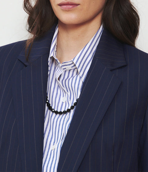 The Hutton Blazer - Blue Stripe