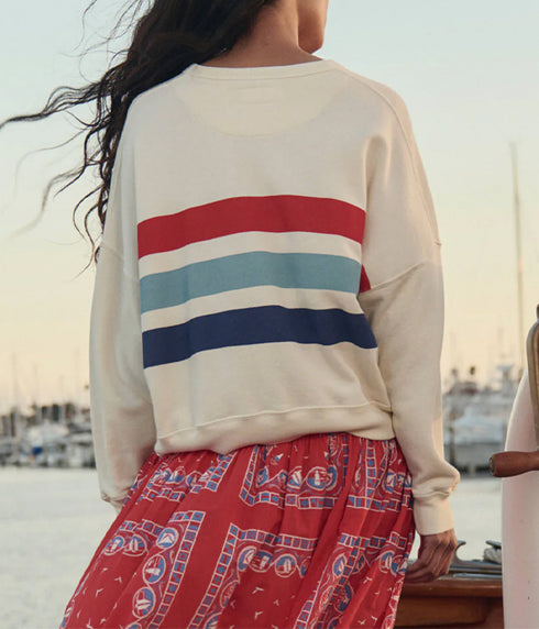 The Teammate Sweatshirt - Saltwater Stripe