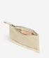 Zipped Clutch - Linden / Cream