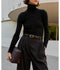 The Cashmere Turtleneck - Black