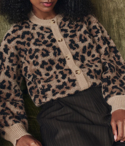 The Windsor Cardigan - Leopard