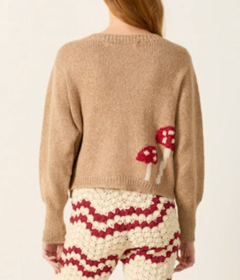 Sammi Knit Cardigan - Mushroom