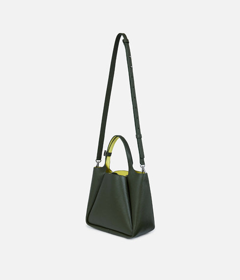The Trapeze Bucket Bag - Forest Multi
