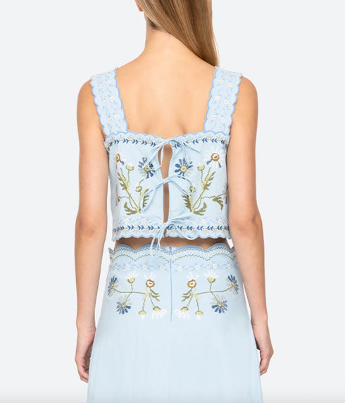 Audra Tank Top - Baby Blue
