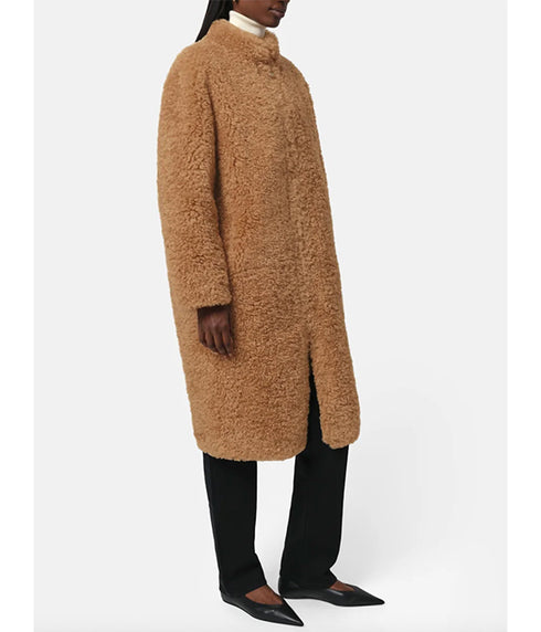 Jude Bouclette Overcoat - Camel