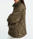 Helah Quilted Parka - Army Green