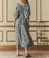 The Fairground Dress - Blue Scattered Bloom