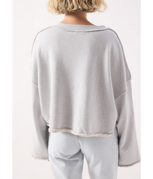 Dantown Sweatshirt - Melange Sky Blue