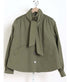 Rainproof Short Twill Peacoat - Khaki