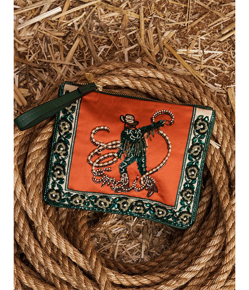 Ace Cowboy Embellished Clutch