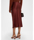 Miranda Scalloped Trimmed Skirt - Cabernet