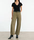 Tribeca Cotton Pant - Vine