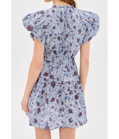 Izel Cotton Midi Dress - Gardenia