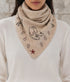 Rodeo Merino Triangle Scarf - Beige
