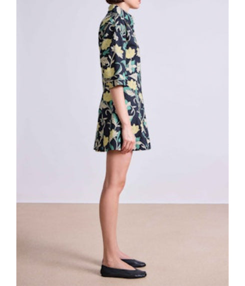 Luz Mini Dress - Essa Floral Citron