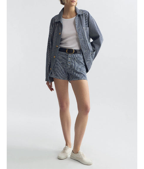 Harley Striped Shorts - Indigo Stripe Rinse