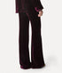 Velvet Flare Pants - Bordeaux