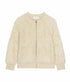 The Fuzzy Bomber Sweater - Cream