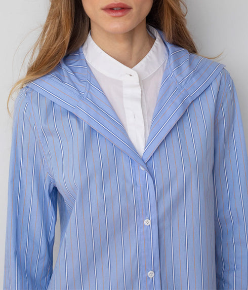 The Freestyle Shirt - French Blue Stripe