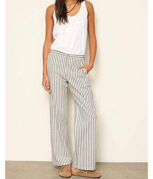 Pascale Pants - Blue Stripe
