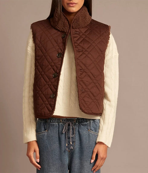 Kensi Vest - Chocolate Brown