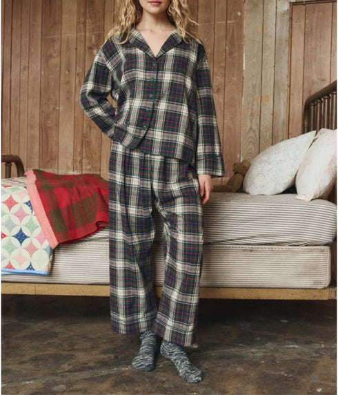 The Flannel Easy Sleep Pant - Pine Lodge Plaid