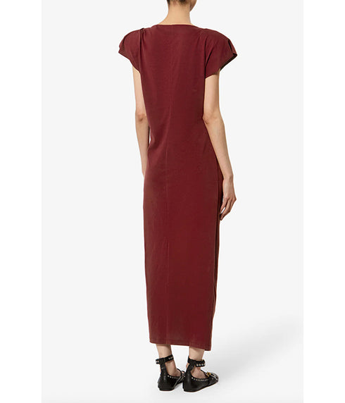 Nadela Dress - Dark Burgundy