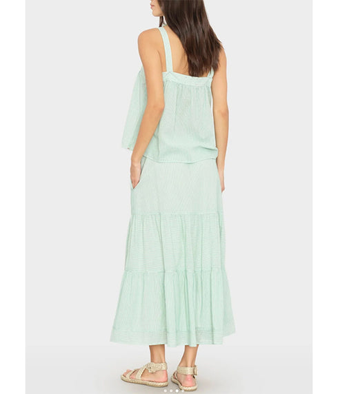 Mckenna Skirt - Fresh Mint Stripe
