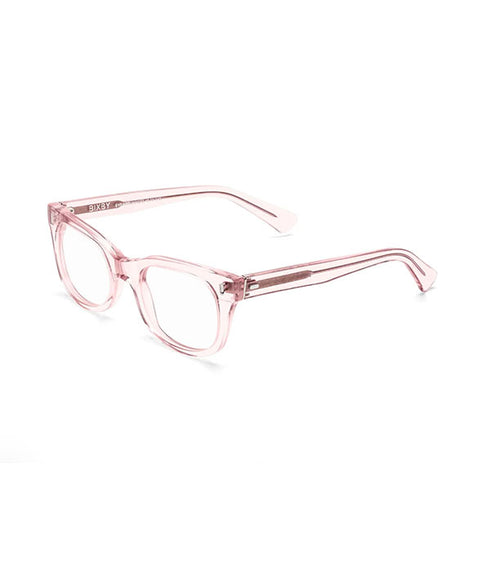 Bixby Reading Glasses - Polished Clear Pink