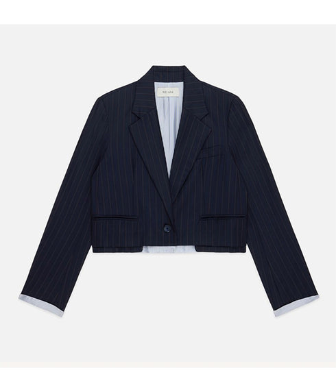 The Cocktail Blazer - Navy Stripe