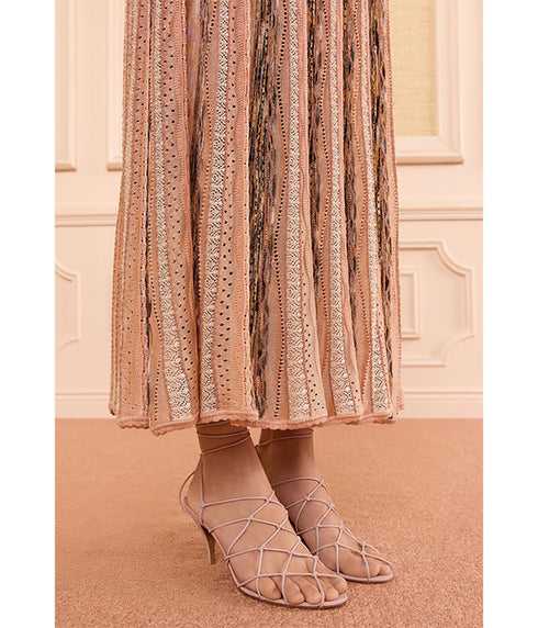 Clio Knit Skirt - Hibiscus