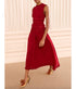 Etta Sleeveless Silk Dress - Cerise