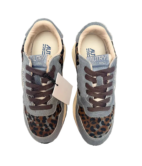Reelwind Sneaker - Pony Mix/ Leather Blue Grey Black