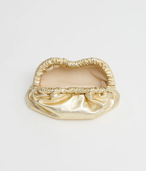 Mini Cloud Clutch - Gold