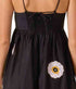 Lilia Pressed Daisy Dress - Black