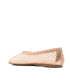 Mesh Ballet Flat with Diamante Details - Cipria