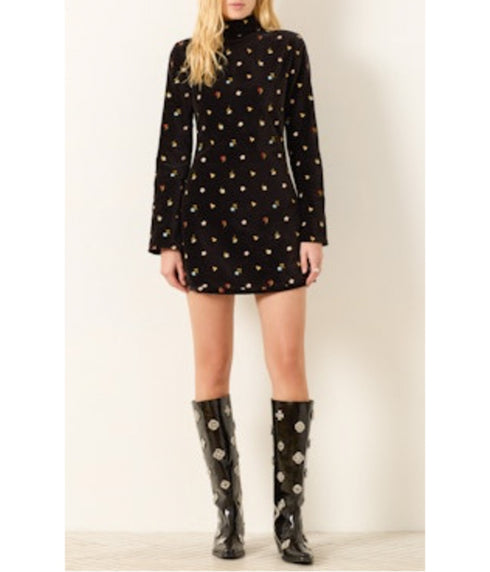 Romy Dress - Black Onyx Bouquet