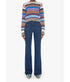 The Extra Crop Jumper - Red Ivory Blue Multi Stripe